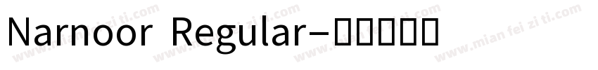 Narnoor Regular字体转换